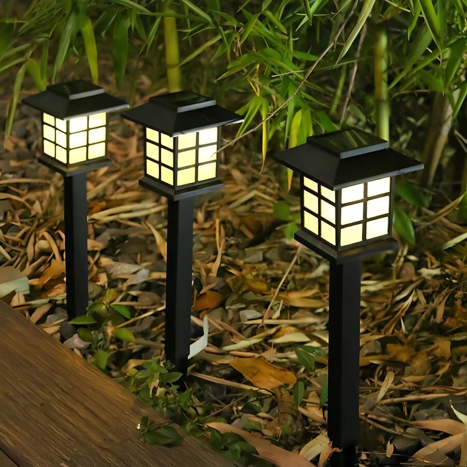 Lampara Solar para Jardin X6 Unidades - Luz Blanca