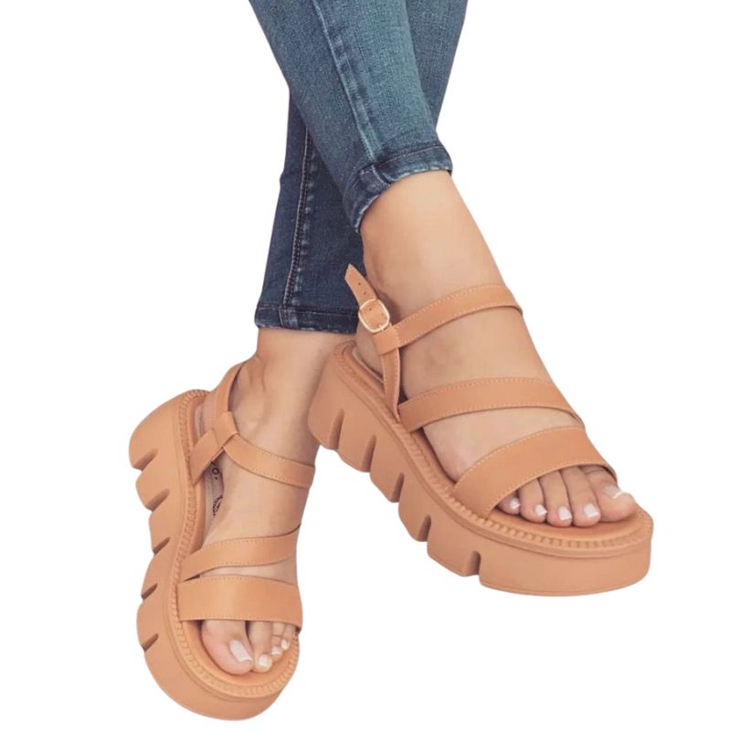 Sandalias de Plataforma de Moda Miel